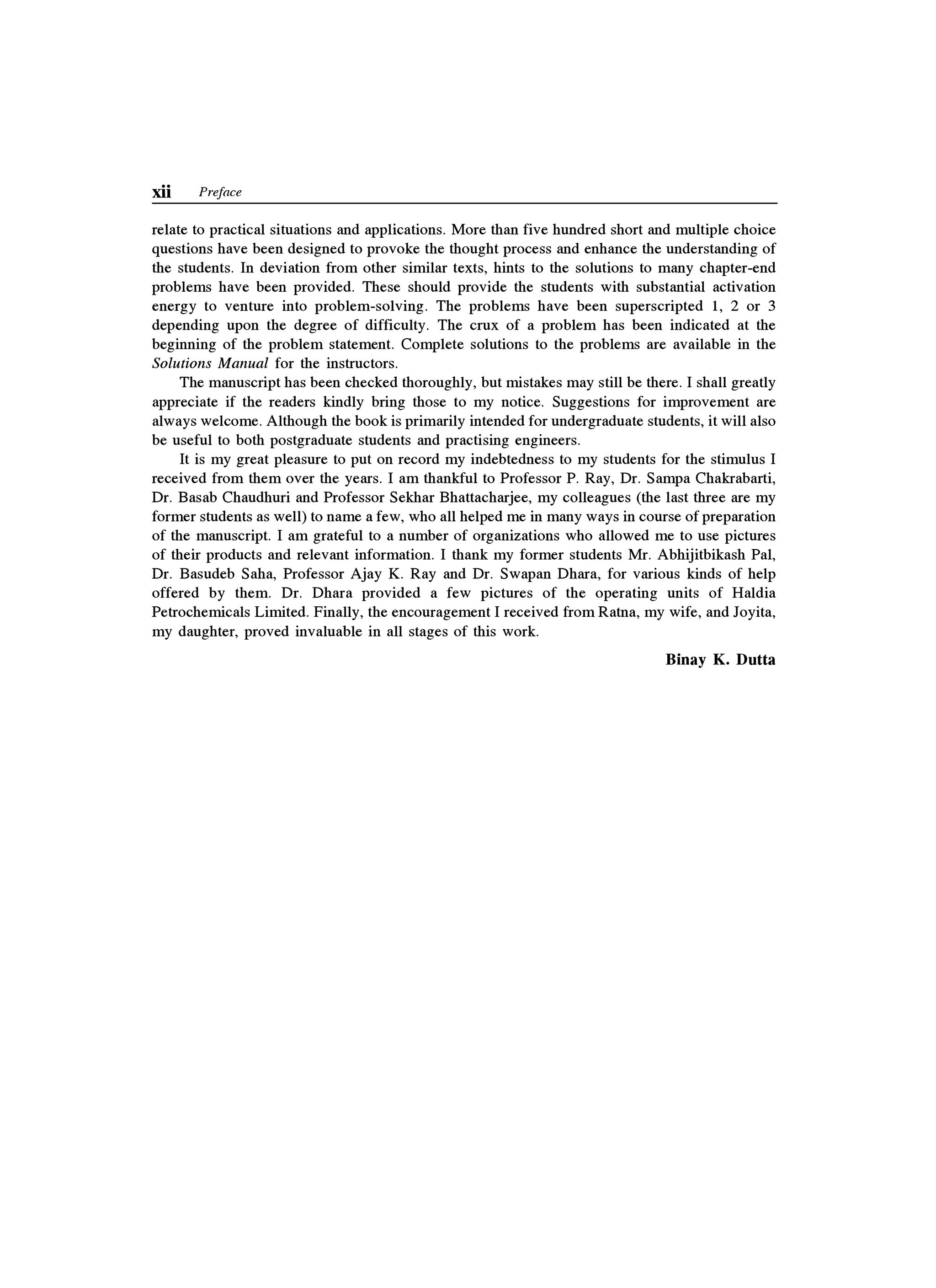 Principles of mass transfer and separation process bkd  b k dutta 