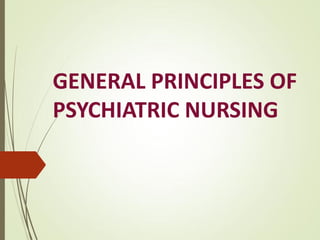 Principles of mental health nursing | PDF