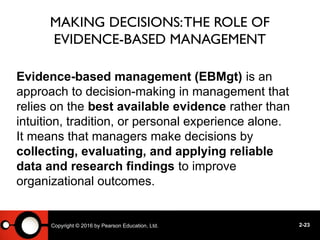 Principles of MGT Chapter two: Managers as Decision Makers.pptx