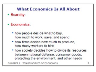 Principles Of Microeconomics Chapter 1 | PPTX