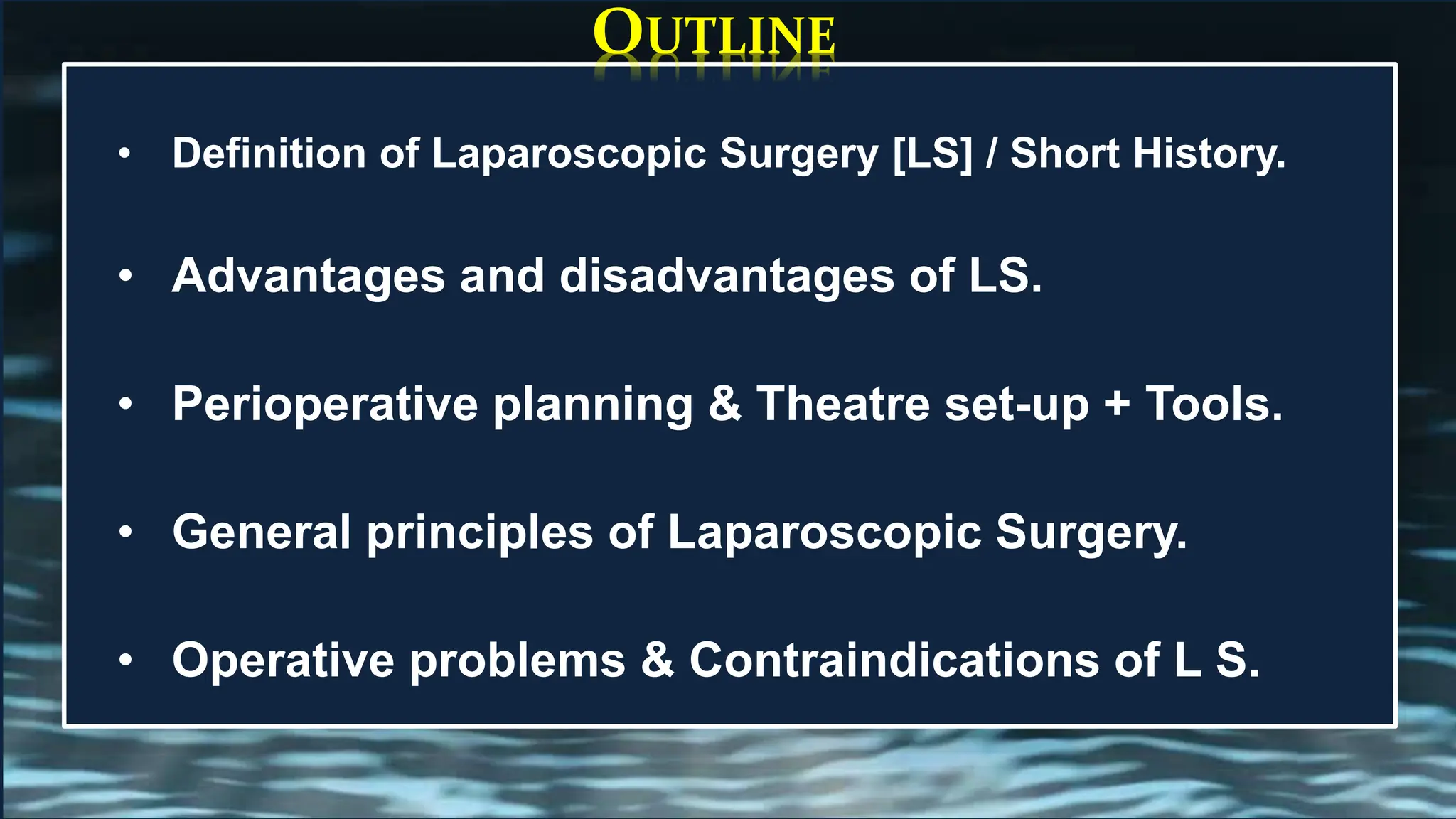 Principles of Minimal Invasive Surgery or Laparoscopic Surgery | PDF ...