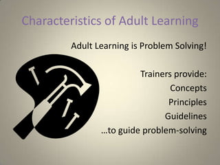 Principles of non formal adult education | PPTX