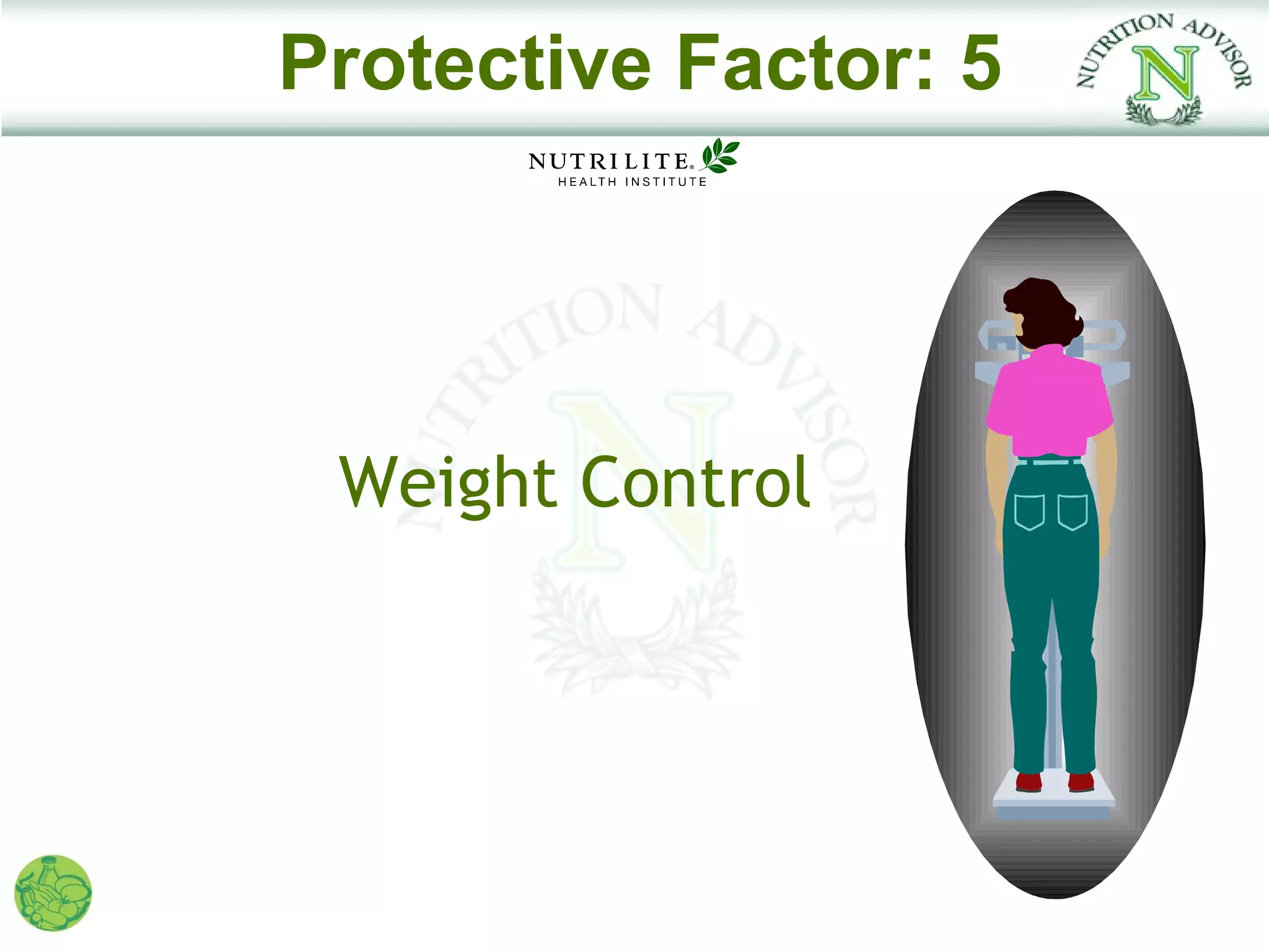 Protective Factor: 5




 Weight Control
 