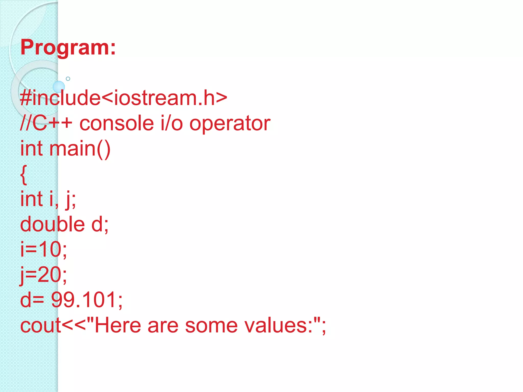 Principles of object oriented programing | PPT