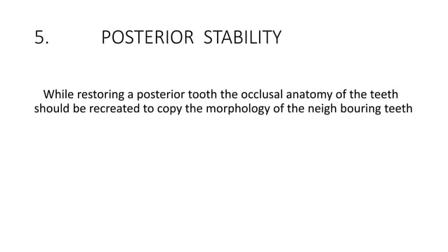 Principles of occlusion.pptx | Dental Health | Diseases and Conditions