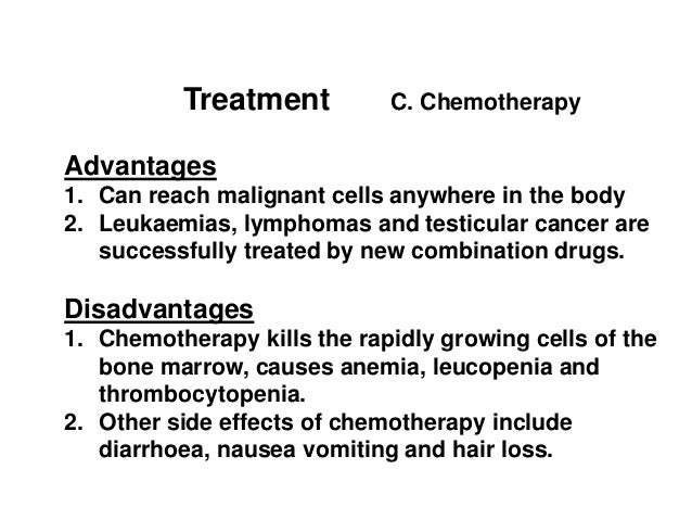 Disadvantages Of Chemotherapy
