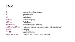 Principles of oncology staging and management | PPTX