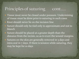 Undermining Incision Principles of oral surgery | PPTX