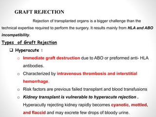 Rejected Organs Principles of organ transplant and Renal transplant | PPTX