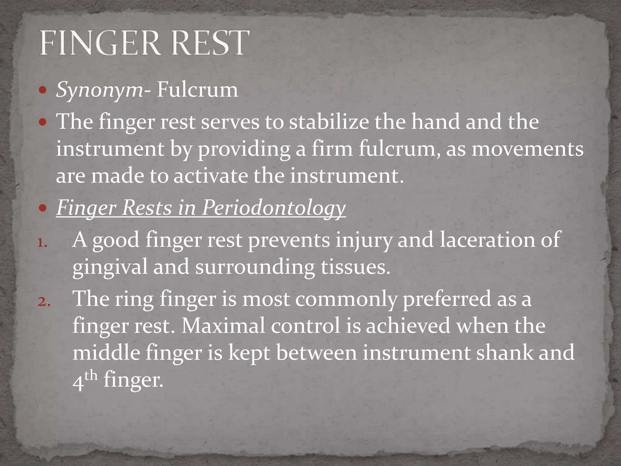 Principles of periodontal instrumentation [autosaved] | PPTX