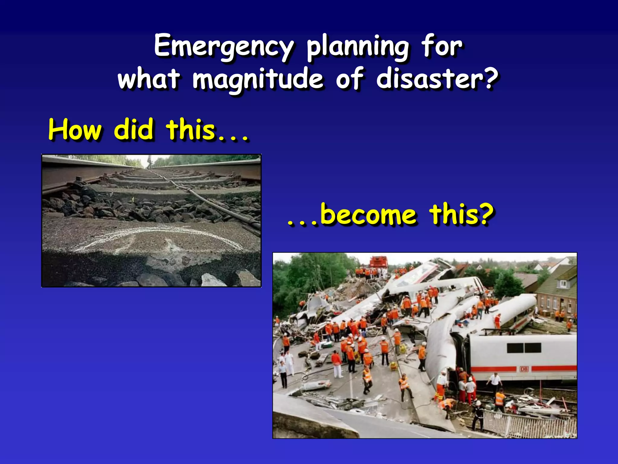 Principle no. 10
The emergency planner should
conduct a census of resources
available for managing crisis situations.
 