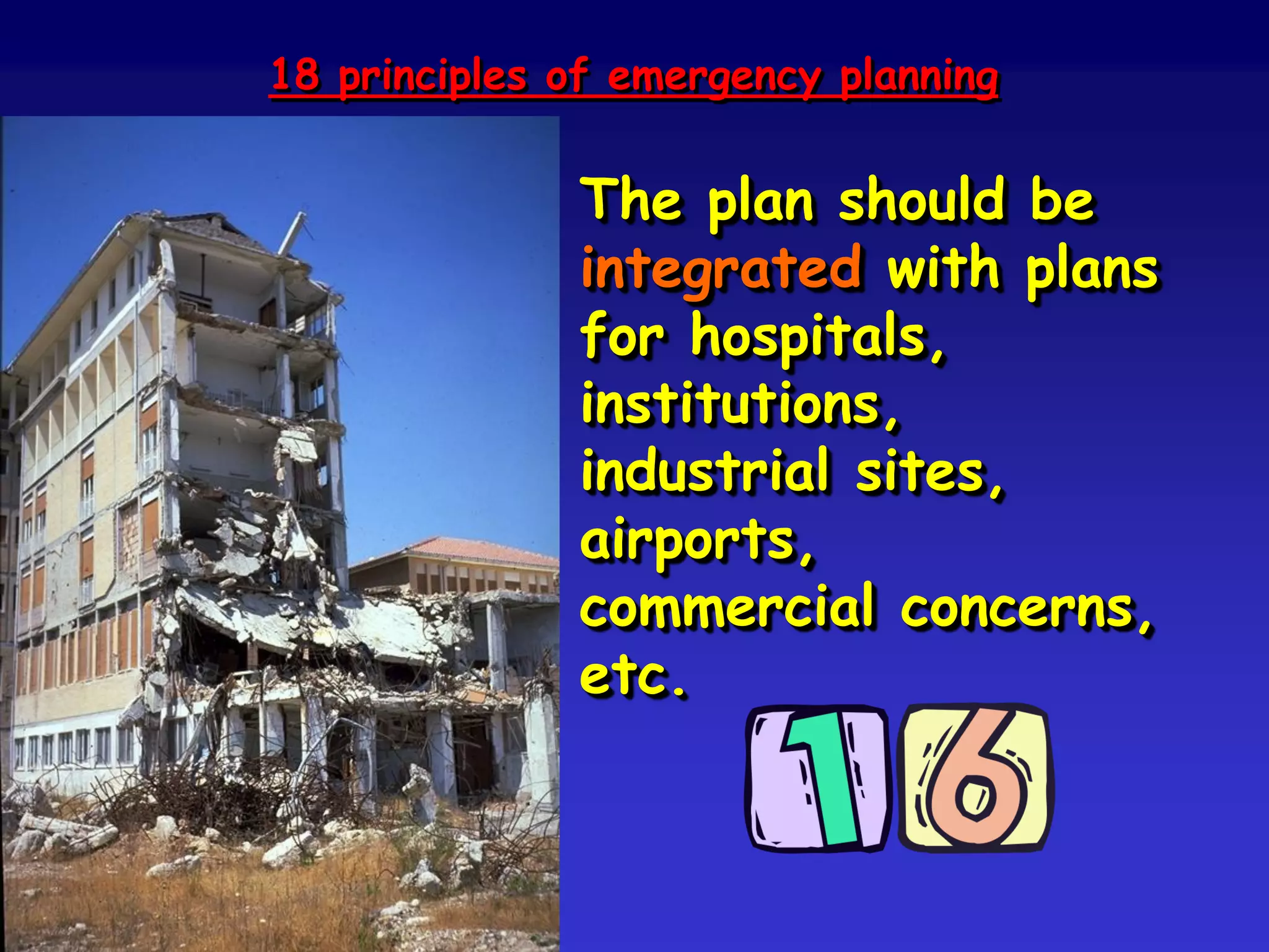 Other emergency resources:-
• mutual aid pacts and agreements
• regional and national resources.
• military assistance to
civil communities (MACC)
 