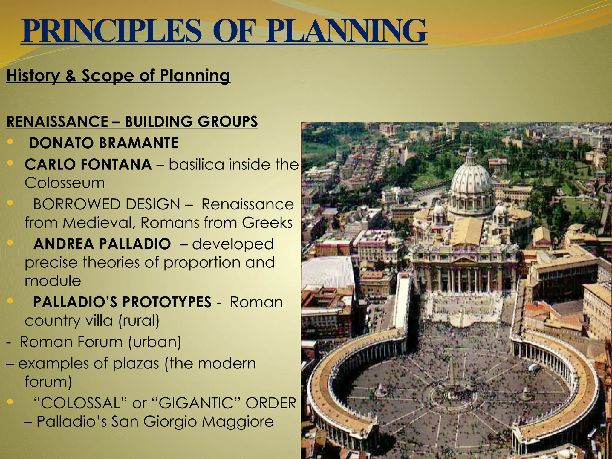 PRINCIPLES OF PLANNING - GENRRAL PRINCIPLES OF PLANNING, URBAN AND ...
