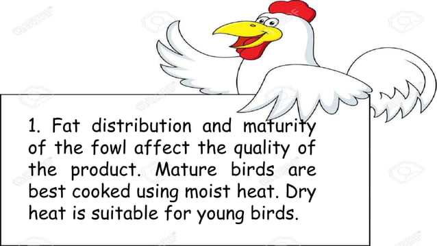 Principles of poultry cookery