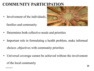 Principles of primary health care | PPTX