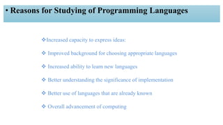 PRINCIPLES OF PROGRAMMING LANGUAGES _Chapter 1.ppt