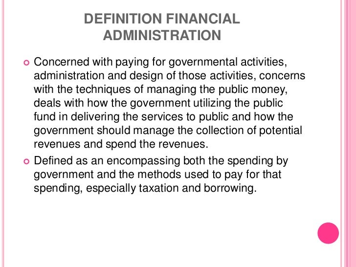 public administration definition