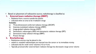Local Rules Radiotherapy Principles of Radiation Therapy (July 2021) | PDF