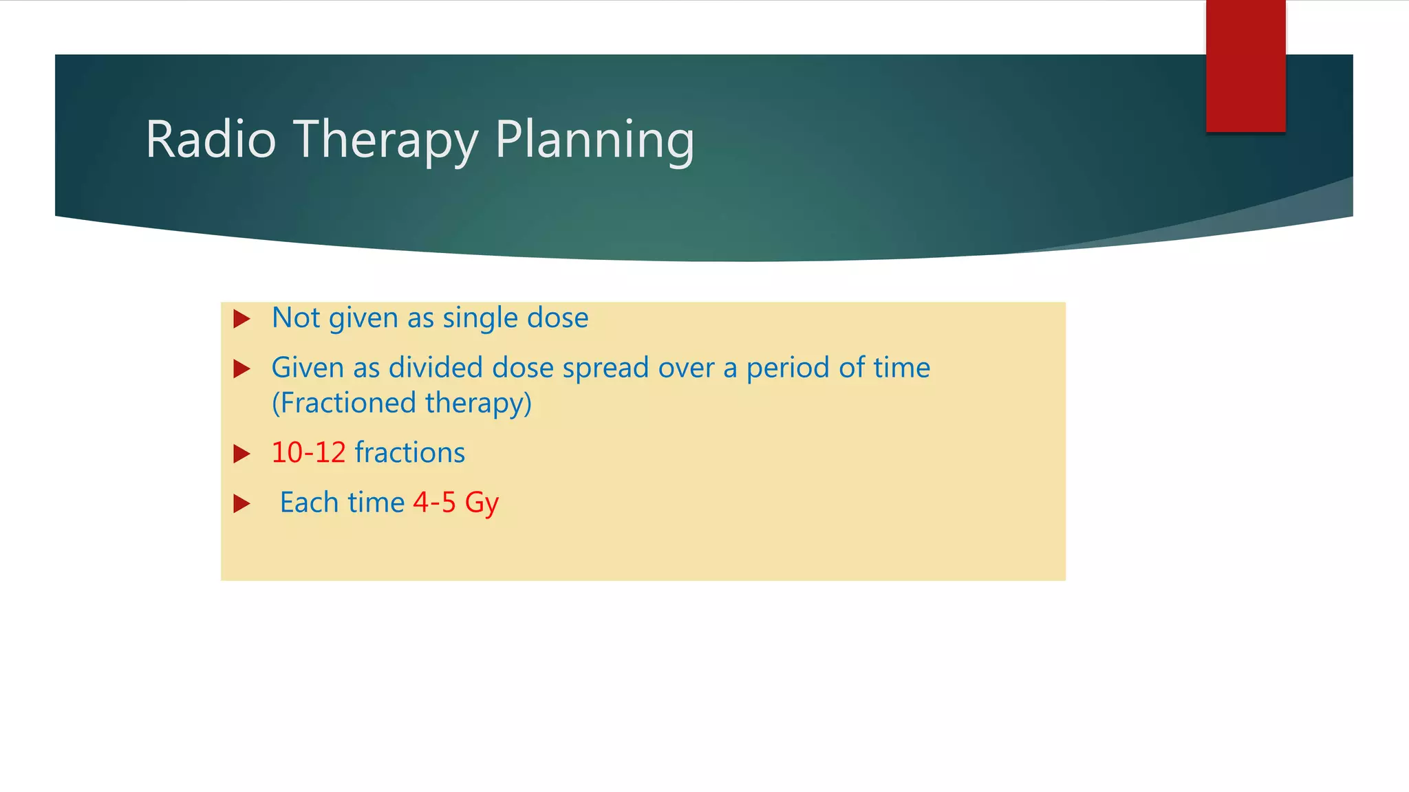 Principles of radiotherapy | PPTX