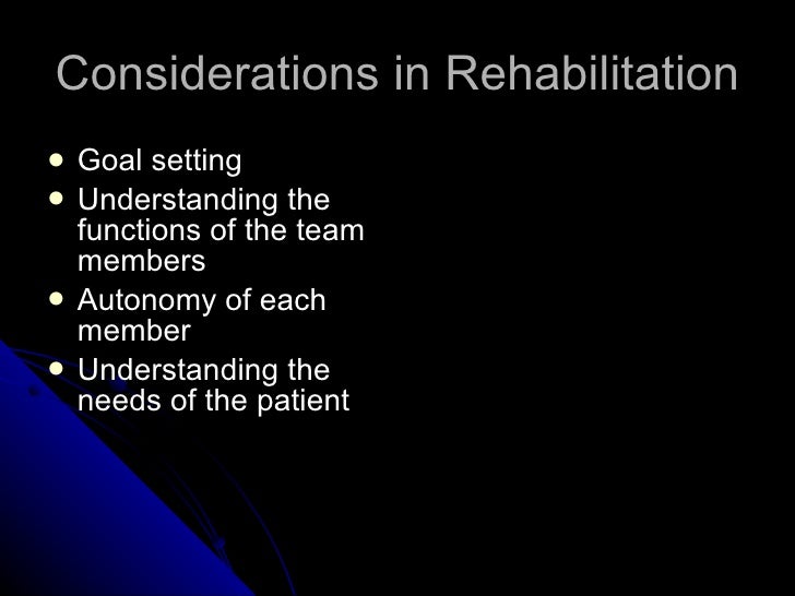Principles of rehabilitation of orthopedic patients