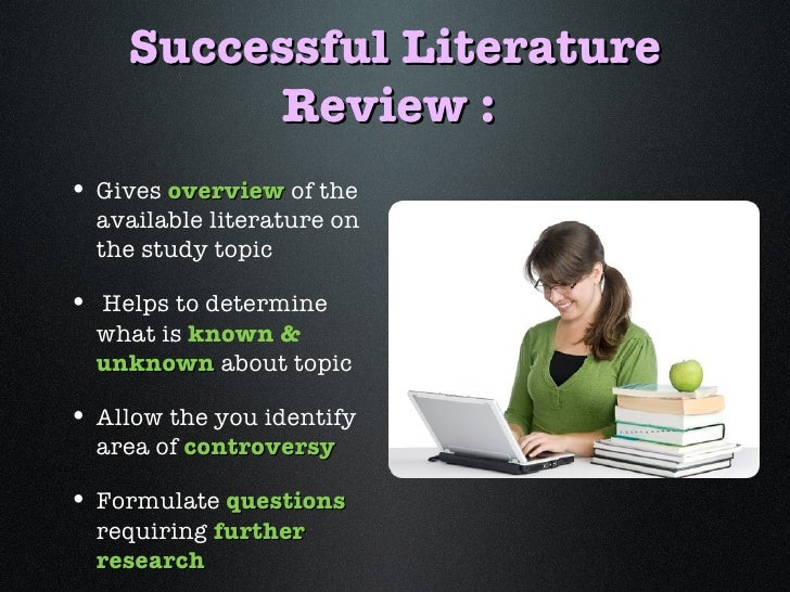Principles of review of literature ppt picture