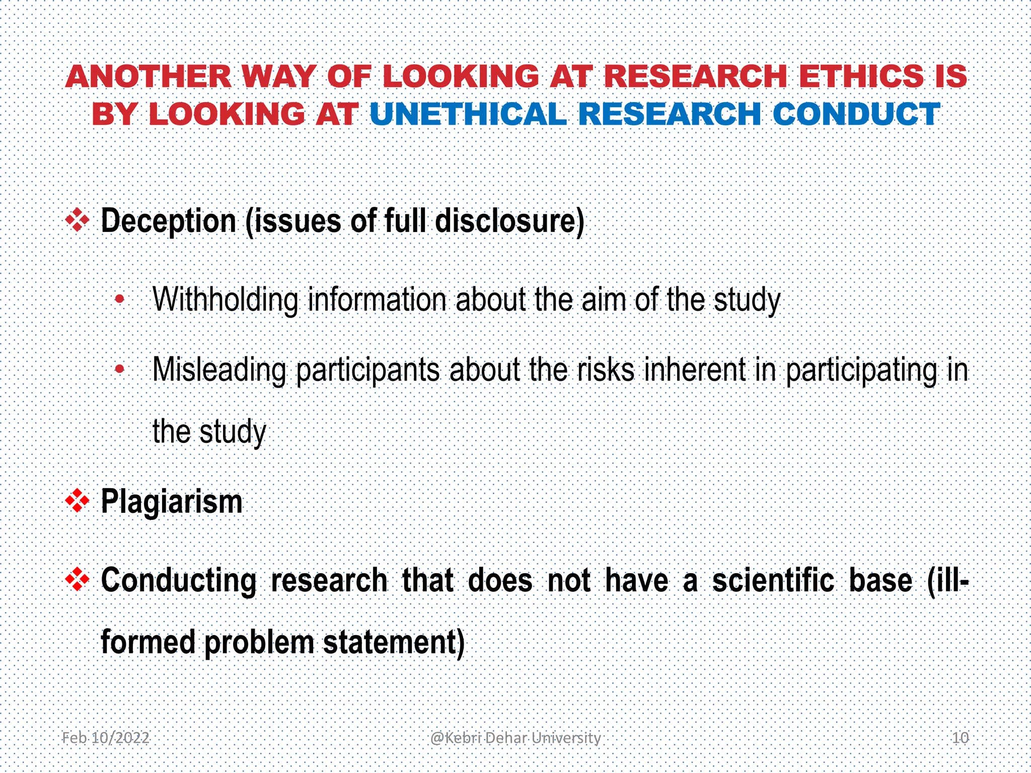 Principles of research ethics kdu | PPTX