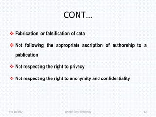 Principles of research ethics kdu | PPTX