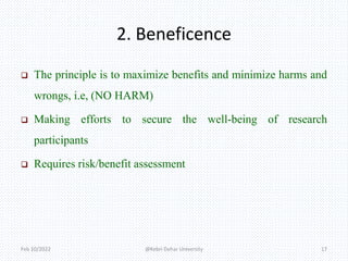Principles of research ethics kdu | PPTX