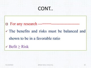 Principles of research ethics kdu | PPTX