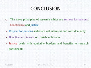 Principles of research ethics kdu | PPTX