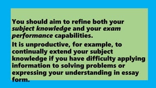 Revision Principles Principles of revision | PPTX