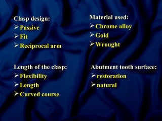 Principles of RPD by Dr. Anand Rajapur | PPT