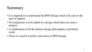 Rpd Design Format Principles of RPD designing | PPTX