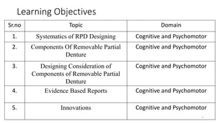 Principles of RPD designing | PPTX