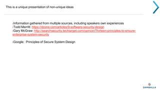 Principles of secure system design | PPTX
