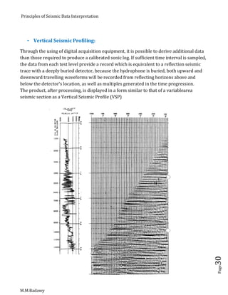 Principles of seismic data interpretation m.m.badawy | PDF