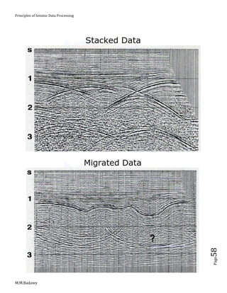 Principles of Seismic Data Processing
M.M.Badawy
Page58
 
