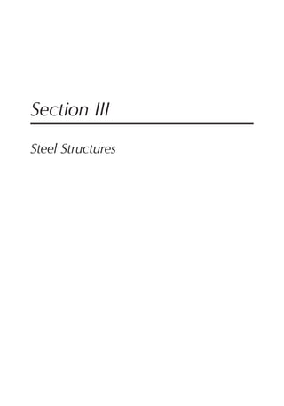 Section III
Steel Structures
 