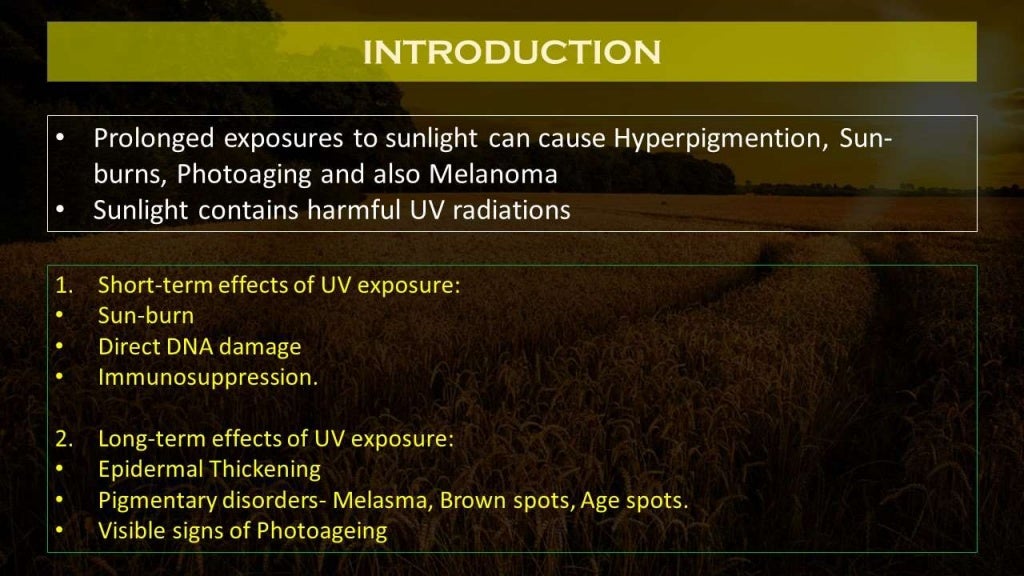 PRINCIPLES OF SUN PROTECTION Classification and Formulations of Sun…