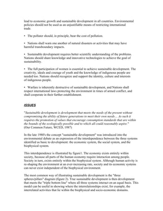 Principles Of Sustainable Development Environment