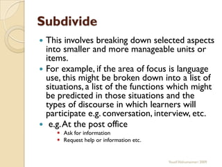 Principles of syllabus organization 1 | PDF