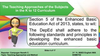Teaching Approaches and Methods | PPTX