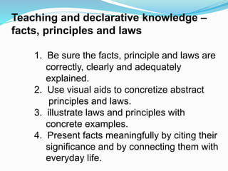 Principles of teaching i different aproaches and methods
