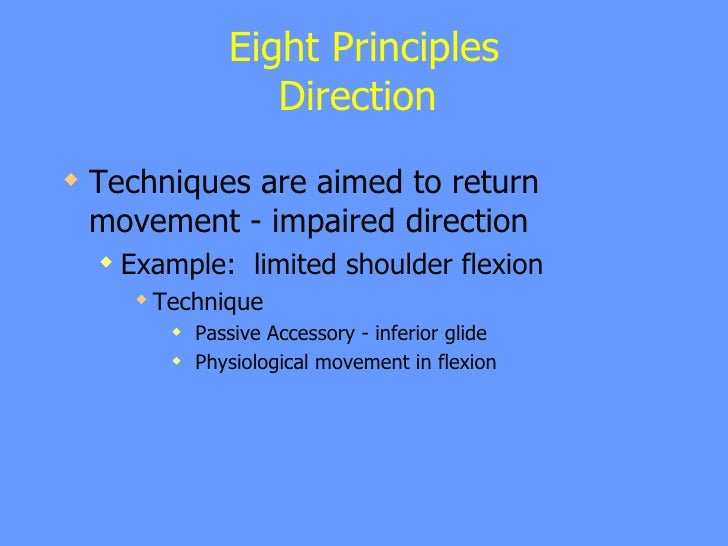 Principles Of Technique
