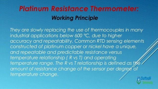 working principle of thermometer