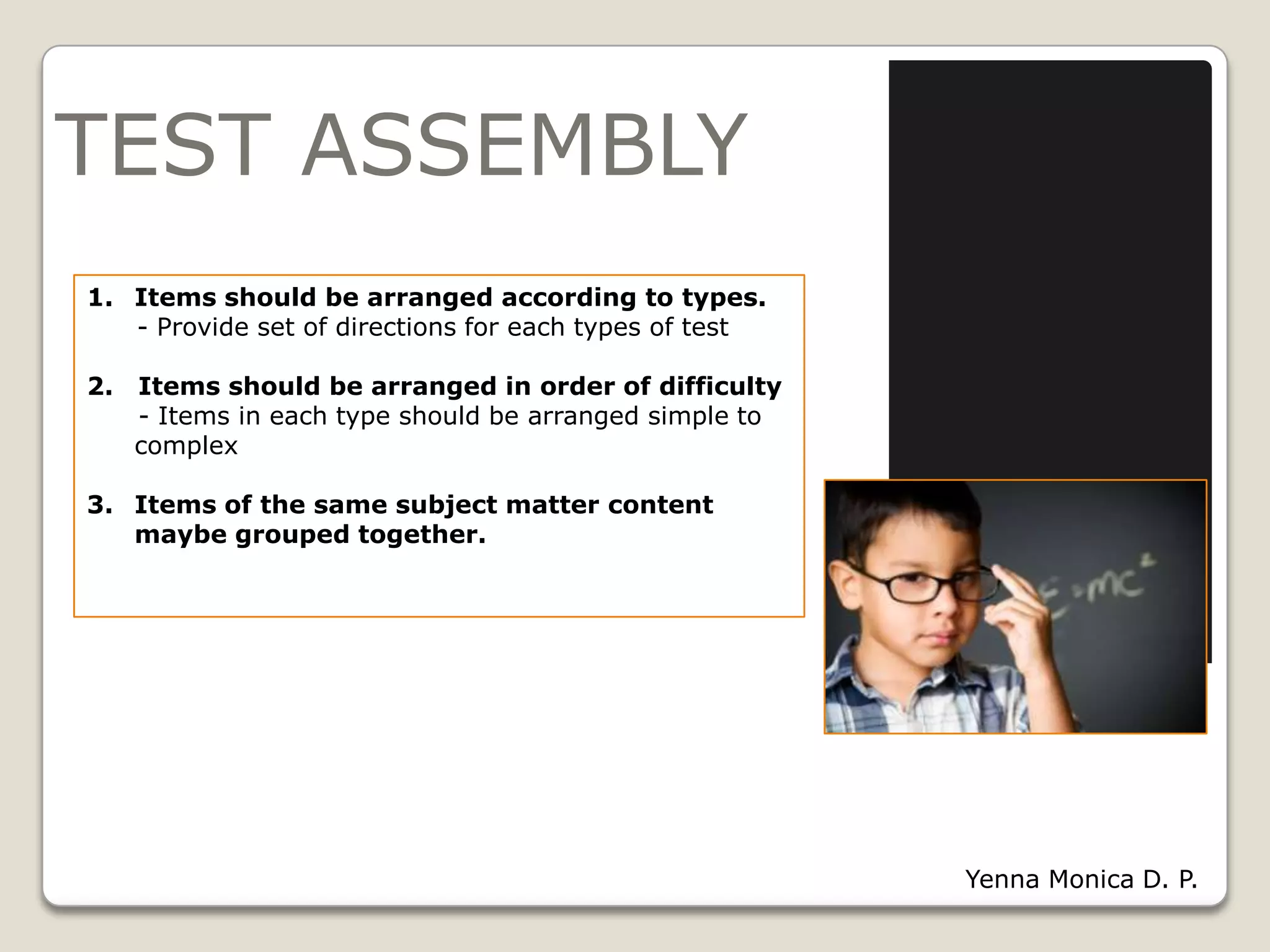 Principles of Test Construction 1 | PPTX
