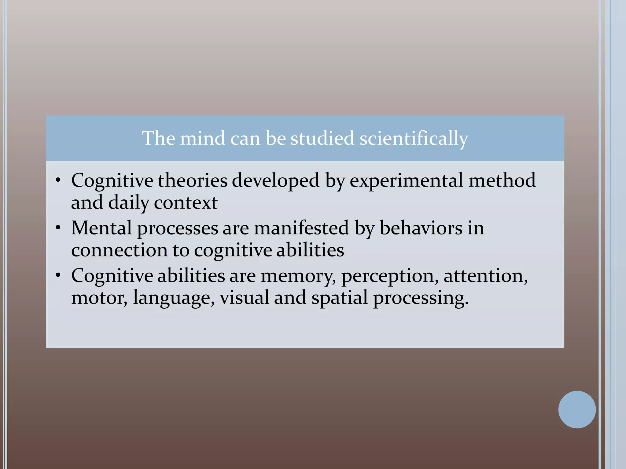 Principles Of The Cognitive Level Of Analysis Ppt Principles Of The Cognitive Level Of Analysis Ppt