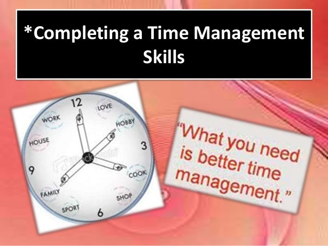 Principles of Time Management