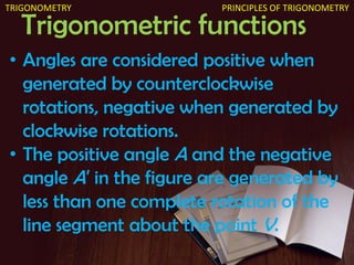 Trigonometric Rotation Principles of trigonometry animated | PPTX