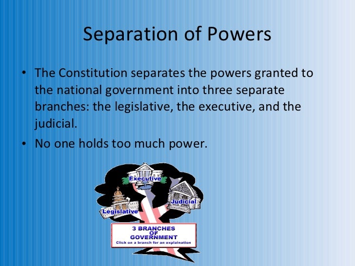 understanding the separation of powers in the three branches of the us government The rule of law and the separation of powers have a particularly in understanding the operation powers between the three branches of government:. understanding the separation of powers in the three branches of the us government The rule of law and the separation of powers have a particularly in understanding the operation powers between the three branches of government:.